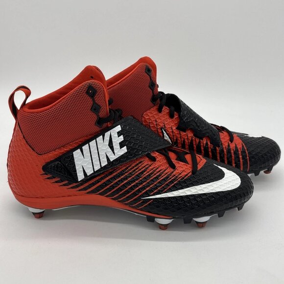Nike Lunarbeast PRO D Men's Size 10.5 Football Cleats Orange Black (833419-018) - Picture 7 of 12